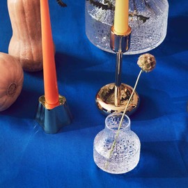 Iittala Ultima Toure Flower Base Vase, 3.2 x 3.8 inches (82 x 97 mm), Clear 1068606