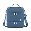 NOL Dual Compartment Insulated Lunch Bag Leakproof Cooler Tote Bag