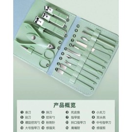 Unbranded 16-Piece Nail Clipper Manicure Pedicure Grooming Set Portable Travel Kit