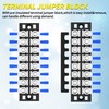 Joinfworld 8 Position Terminal Block 25A 600V Dual Row Screw