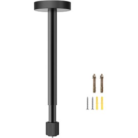 Aurzen Projector Ceiling Mount with New Gimbal, 15.75" - 23.62" Adjustable Length, ¼-Inch Screw, Compatible with TMY, HAPPRUN, Yaber, Epson & Most Projectors, Ceiling/Wall Use with Adjustable Angle