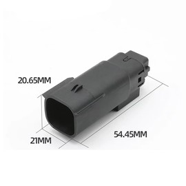 ECARCONETS Automotive Cable Connector Molex 6-Pin Waterproof 33472-0606 33482-0616 Male/Female Transducer Plug Adapter & Socket Housing with Terminals (Male)