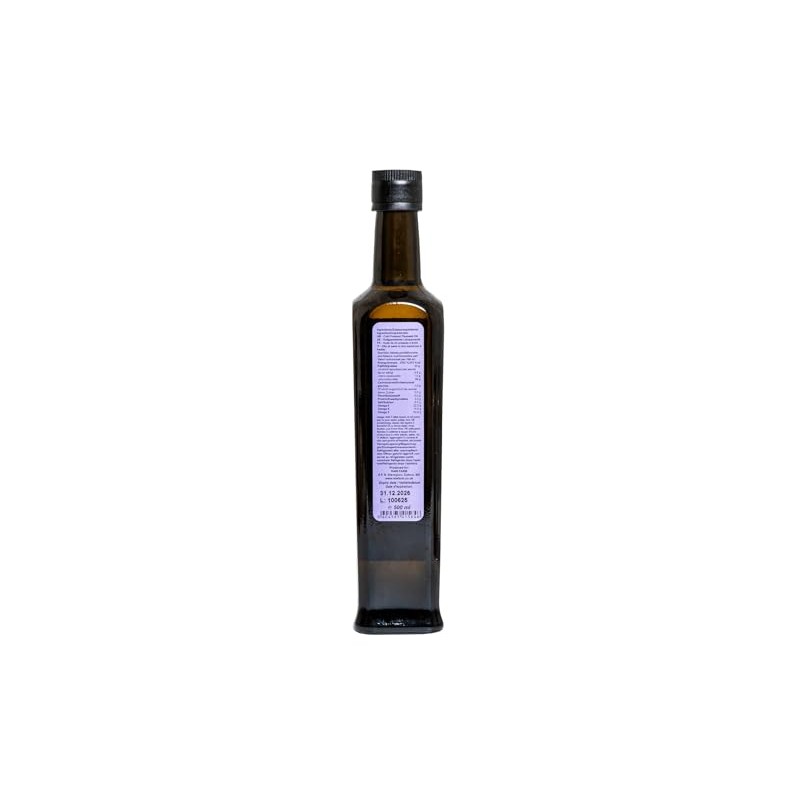 500 ml Flaxseed Oil – Cold Pressed, Omega-3 Rich –