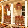 8 PCS Artificial Fall Flowers for Outdoors, UV Resistant Fake