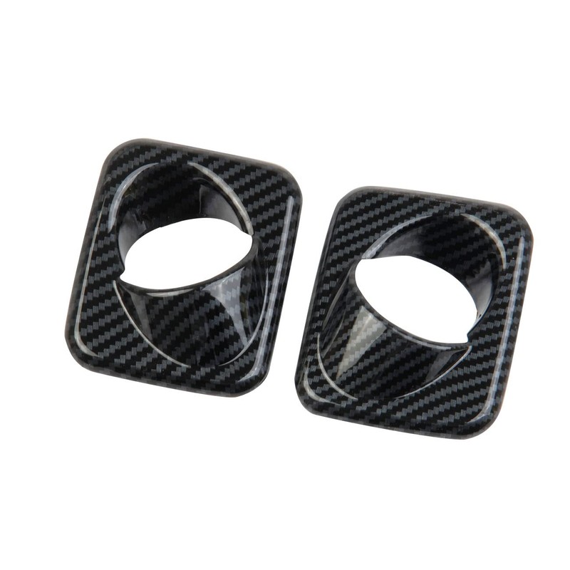 crosselec Carbon Fiber Tail Gate Licence Light Cover Trim for