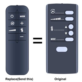 New Replacement Remote Control Compatible with Delonghi DCH4590ER Osciallating Ceramic Heater