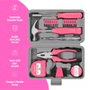 24pc Pink Tool Kit for Women – Mini DIY Household