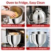 5QT Stainless Steel Mixer Bowl Compatible with KitchenAid Bowls for