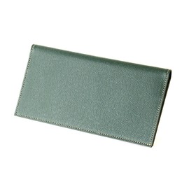 FRUH Long Wallet, Thin, Lightweight, Cowhide Wallet, Men's: Wallet-ga-3581986 (Dark Green), green (dark green)