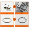 25PCS Key Chain Hardware Key Fob Hardware Lanyard Blanks Clamp
