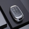 Metal Car Keycase Leather Remote Car Key Cover Key Bag