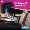 SOL 5pk Black Paper Table Cover 90 x 90cm Paper