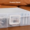 Novelinks Stackable Plastic Clear Storage Box Containers with Latching Lid