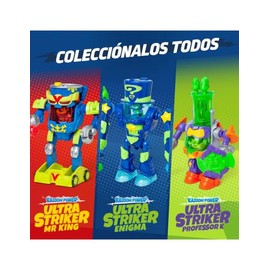 Superthings - Ultra Striker Mr. King Ultra Striker Robot by Mr. King from the TV series SuperThings Kazoom Power contains 1 Ultra Striker robot, 1 Mr. King Exclusive