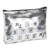Mah Jongg Direct Silver Pattern 3-Zipper Purse, Holds 2024 Card,