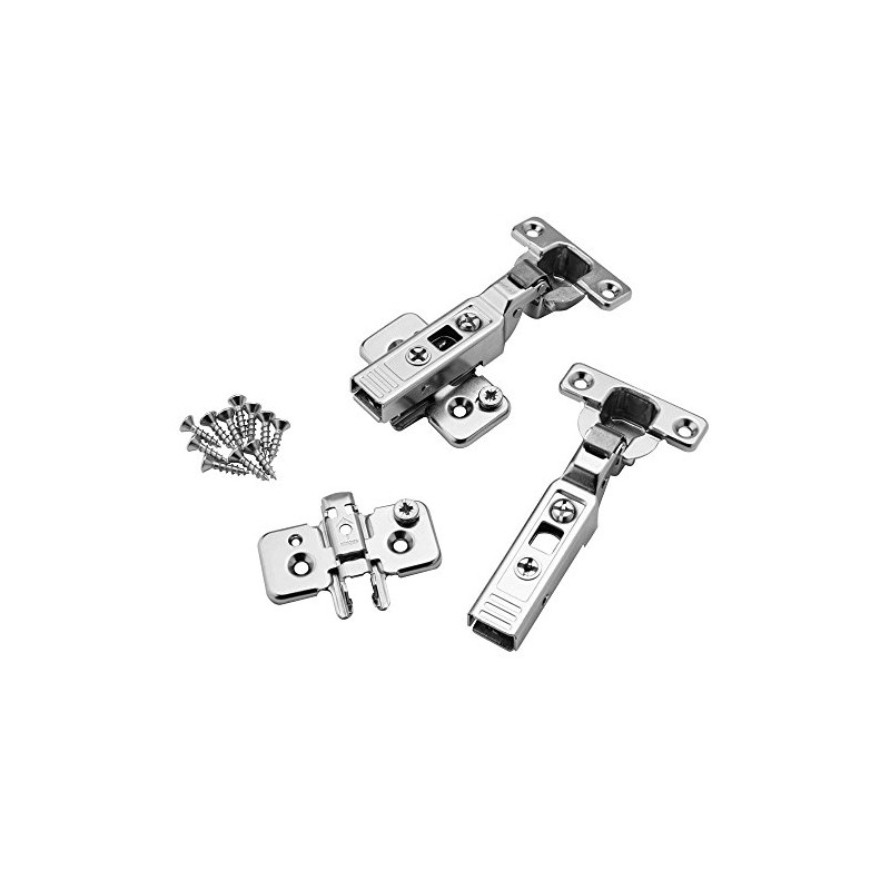 Half Overlay Mini Blum® 26mm 90° Clip-On Frameless Overlay Hinges,