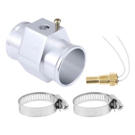 ACROPIX 12V/24V Universal Water Temp Sensor Kit, 1/8"NPT 1.50" Silver Tone Adapter 190'F on - 175'F Off for Automotive Radiator & Engine Cooling