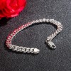 Classic Fashion Men 100% 925 Sterling Silver Bracelet Punk Style