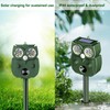 Animal Repellent Outdoor Solar Powered, Ultrasonic Deer Squirrel Skunk Rabbit