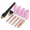 YESWELDER 11Pcs TIG Welding Torch Consumables Kit Collets Alumina Ceramic