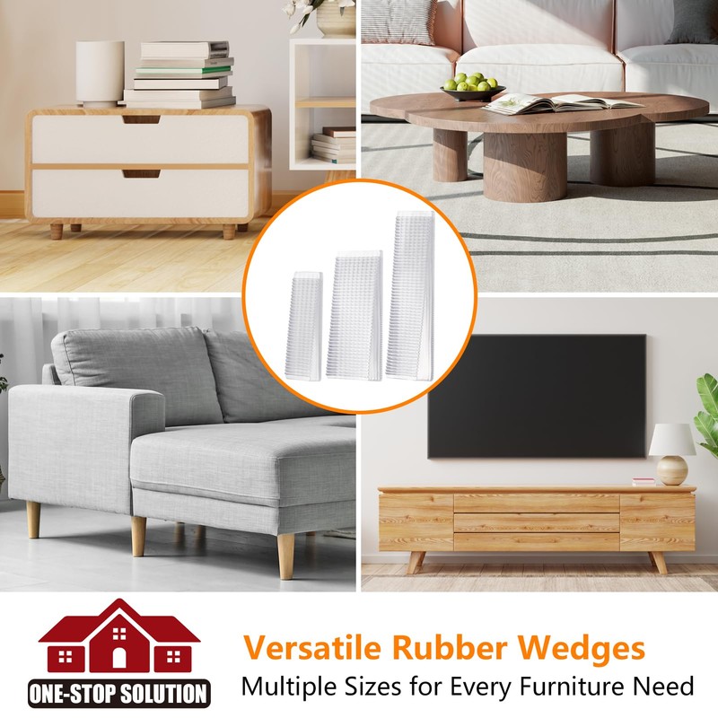 Flexible Plastic Shims 12pcs Kit Size Variety | Clear Leveling