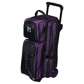 Strikeforce Konvoy Triple Roller Bowling Ball Bag (Purple)