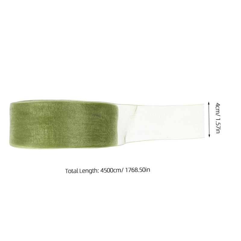 FRCOLOR DIY Craft Ribbon Wide 4cm Velvet Glitter Sequin Sheer