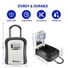 BRILLIRARE 2 Pack Key Lock Box, Waterproof 4 Digits Combination