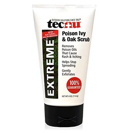 Tecnu Extreme Exfoliante de Hiedra Venenosa y Roble, Elimina los Aceites de Plantas Venenosas que Causan Sarpullido y Picazón, Blanco 4 Onzas