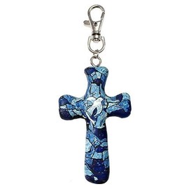 Calypso Studios by First & Main 3" Peace Dove Mosaic Comforting Clay Cross Clip