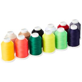 Box: Aeroflock: Overlock Thread: 12 x 1000m: Miniking Spools: Assorted