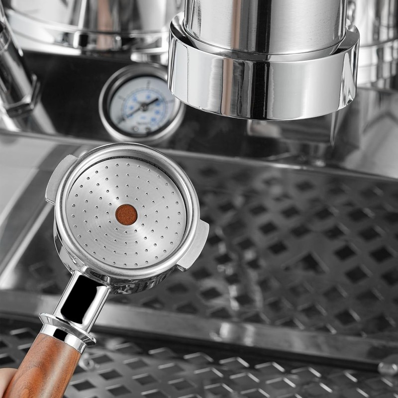 MHW-3BOMBER 58.5mm Espresso Puck Screen with Round Hole Metal Espresso