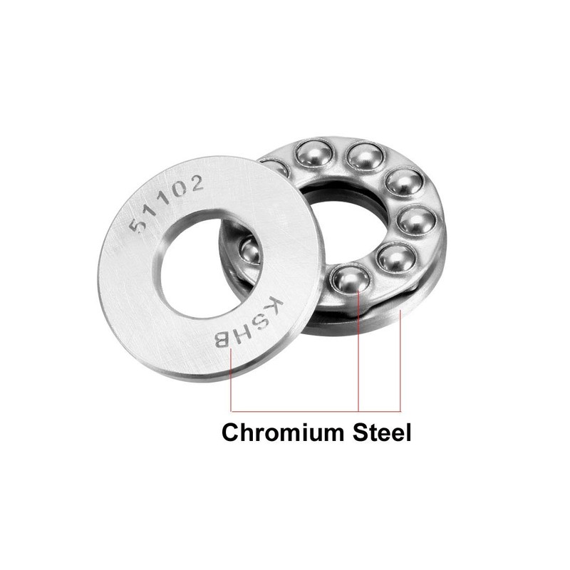 sourcing map 51102 15mm x 28mm x 9mm Chrome Steel