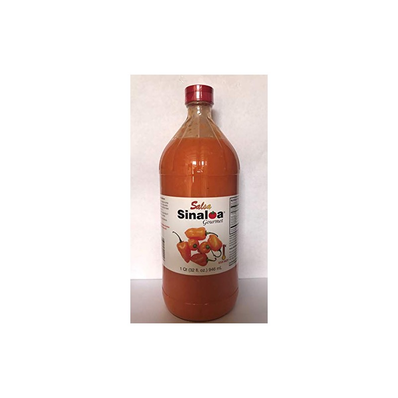 Salsa Sinaloa habanero xxx Hot Sauce 32 oz