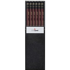 Uni Wooden Pencil, F, Box of 12 (HUF)