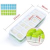 2 Pack Silicone stackable Ice Cube Trays, Reusable Flexible Silicone