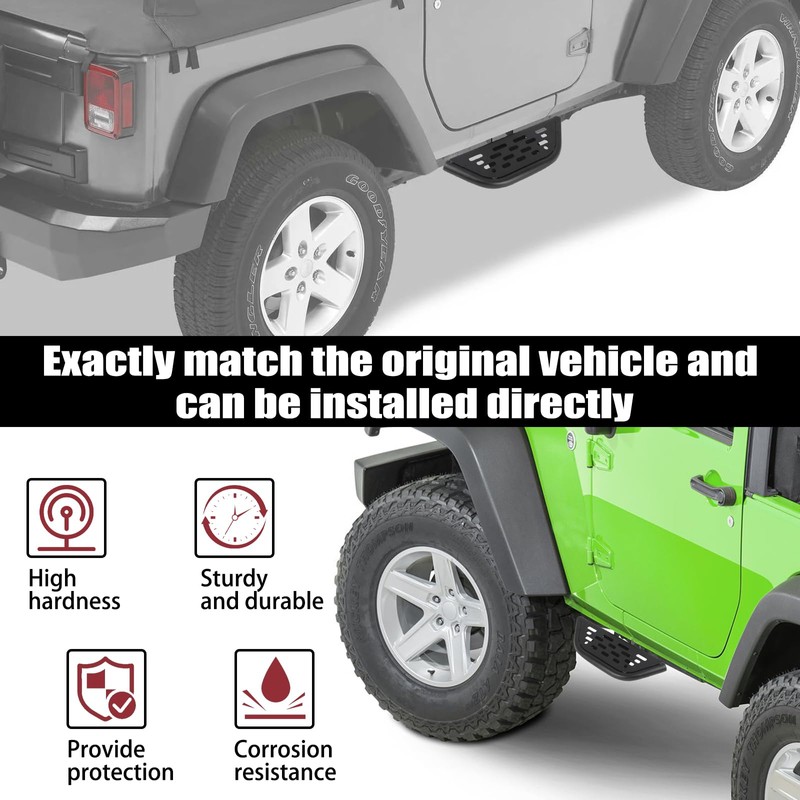 Side Steps for Jeep Wrangler JK 2007-2018 2/4 Door