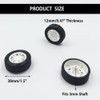 8PCS Toy Car Wheels 38mm Rubber Tire for Remote Control
