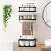 Fixwal 3+1 Tier Wall Mounted Bathroom Shelves Over Toilet, Rustic