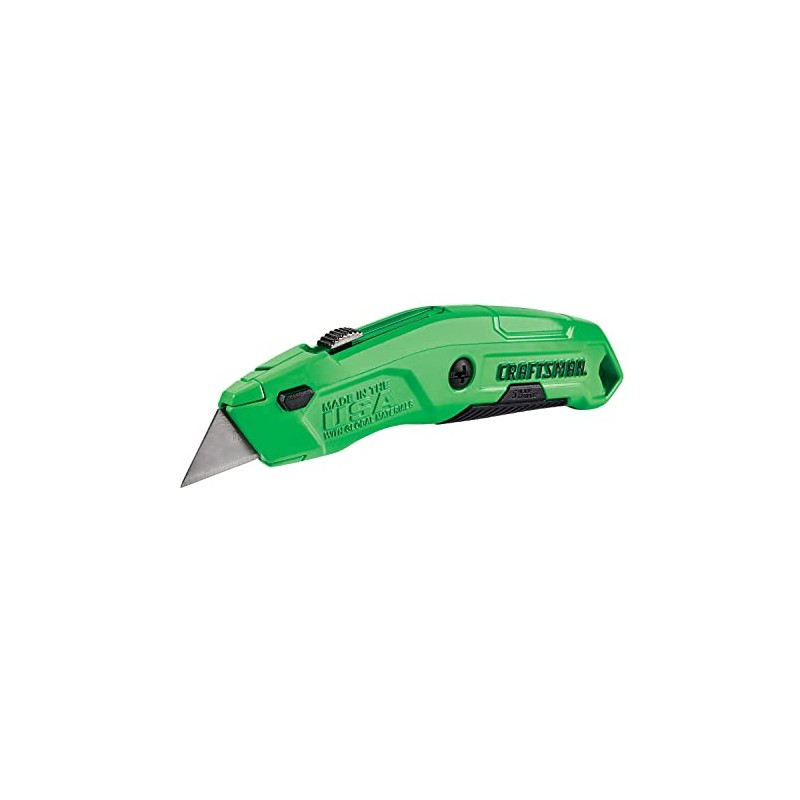 CRAFTSMAN Utility Knife, HI-Visibility, Retractable, 3 Blade (CMHT10589)