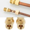 LT Easiyl 2 PCS 9/16"-18 Welding Hose Coupling Adapter Brass