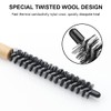 Zeayebsr Pack of 2 Mini Round Hair Brush Small Round
