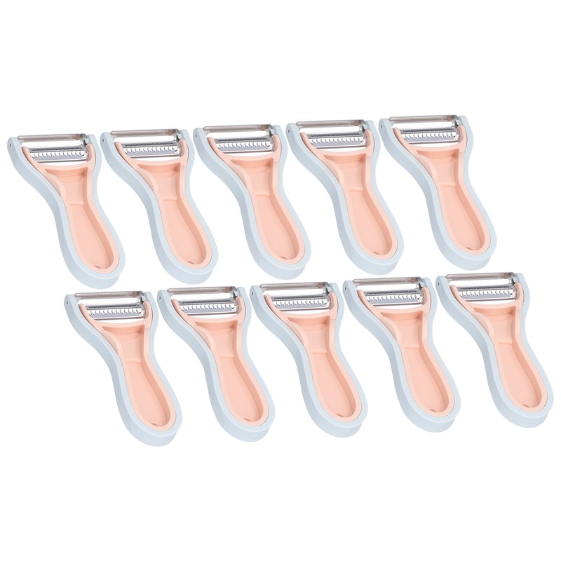 10Pcs 2 in 1 Kitchen Peeler Stainless Steel Potato Vegetable