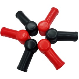 HuaLiSiJi Copri Terminali Della Batteria Copri Batteria Auto Copriterminale Batteria, per Moto Auto Camion Marine Barca Camper (A-6 pezzi)