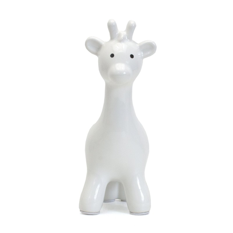 Child to Cherish Ceramic Giraffe Bank, White