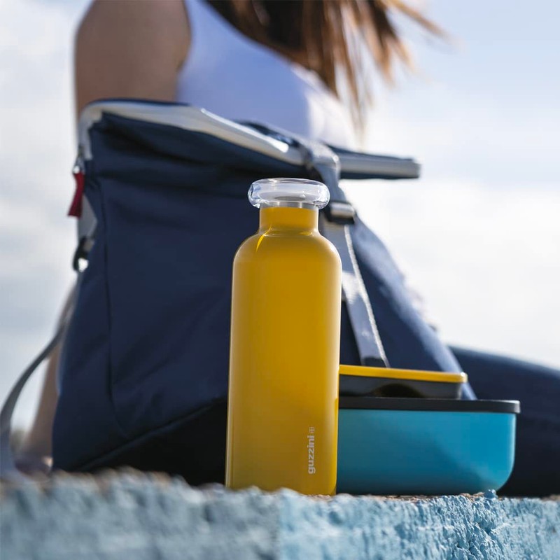 Guzzini - On The Go, Energy Thermos Flask, Stainless Steel,
