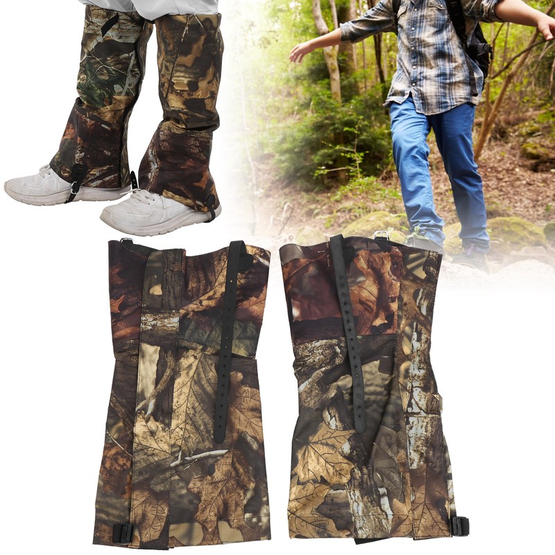 2Pcs/Set Outdoor Waterproof Snow Gaiters Camouflage High Legging Cover Boot