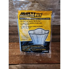 Genie and Shop-Vac 3-Pack Disposable Dry Filter With Retainer Band F/ Most Shop-Vac Wet/Dry Vacuums