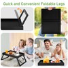 Kaukinye Bamboo Bed Tray Table with Foldable Legs, Breakfast Tray,