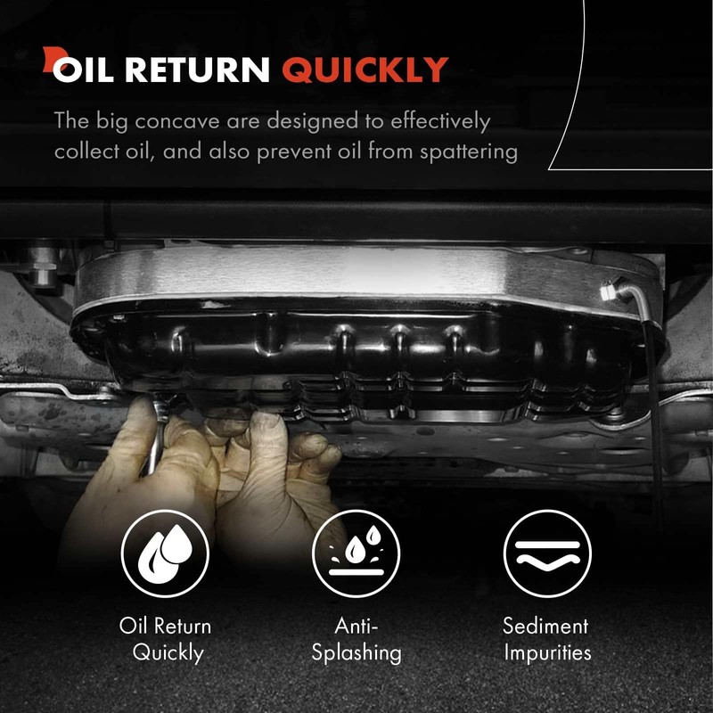 A-Premium Lower Engine Oil Pan Sump with Drain Plug Compatible